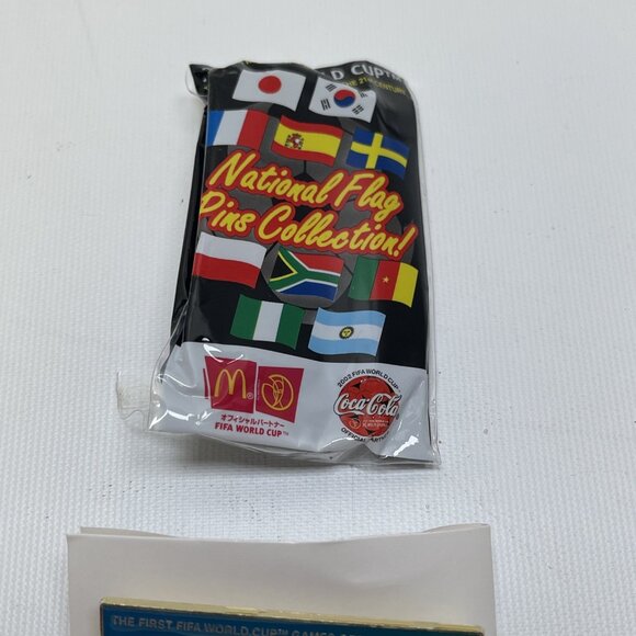 FIFA WORLD CUP 2002 Sweden National Flag Pin McDonalds Coca Cola 1x2.5” - Picture 2 of 7